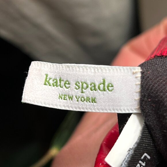 Kate Spade Red Patent Leather Gloves - Picture 6 of 7